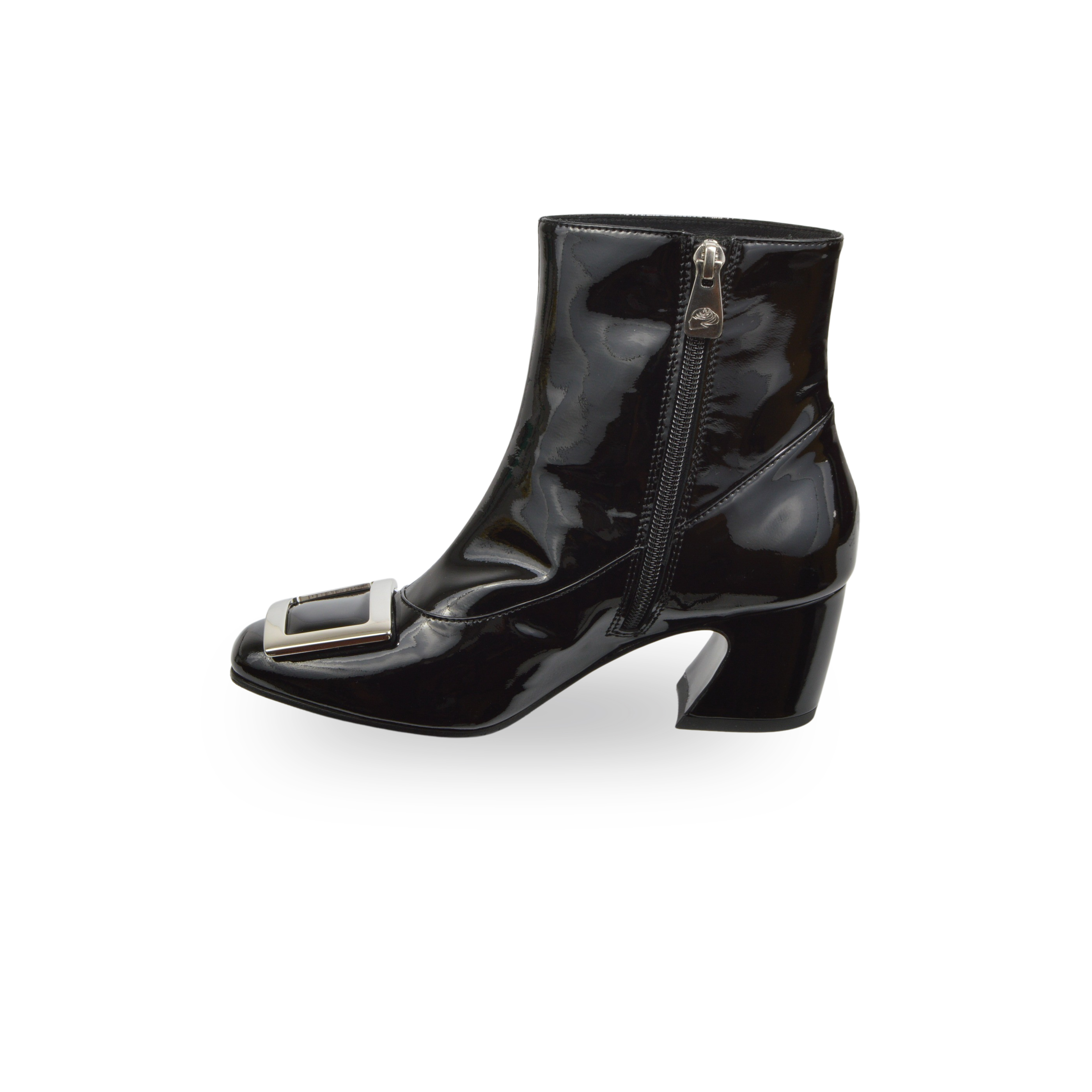 Členkové čižmy vernice nero – Obrázok 2