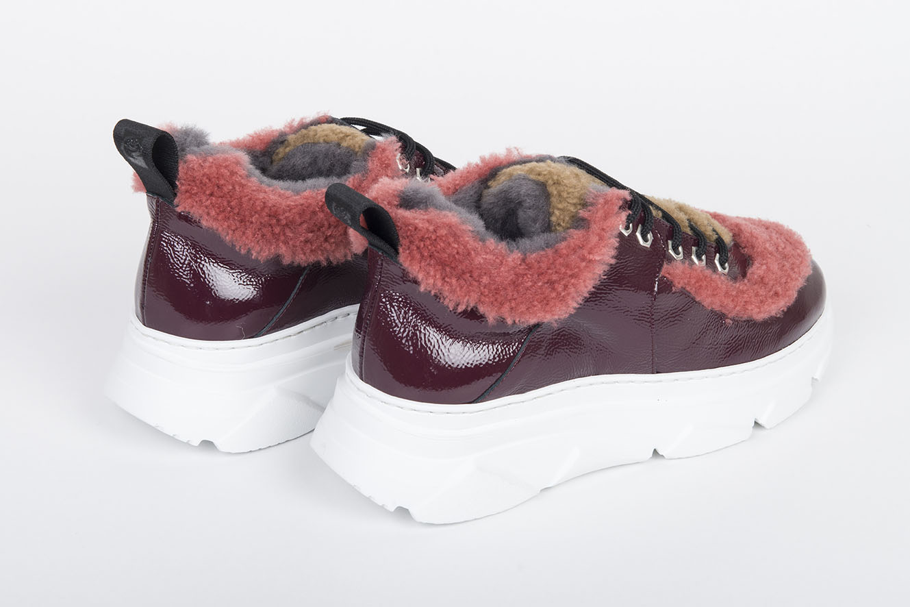 Tenisky zateplené rosa, cuio, grigio – Obrázok 3