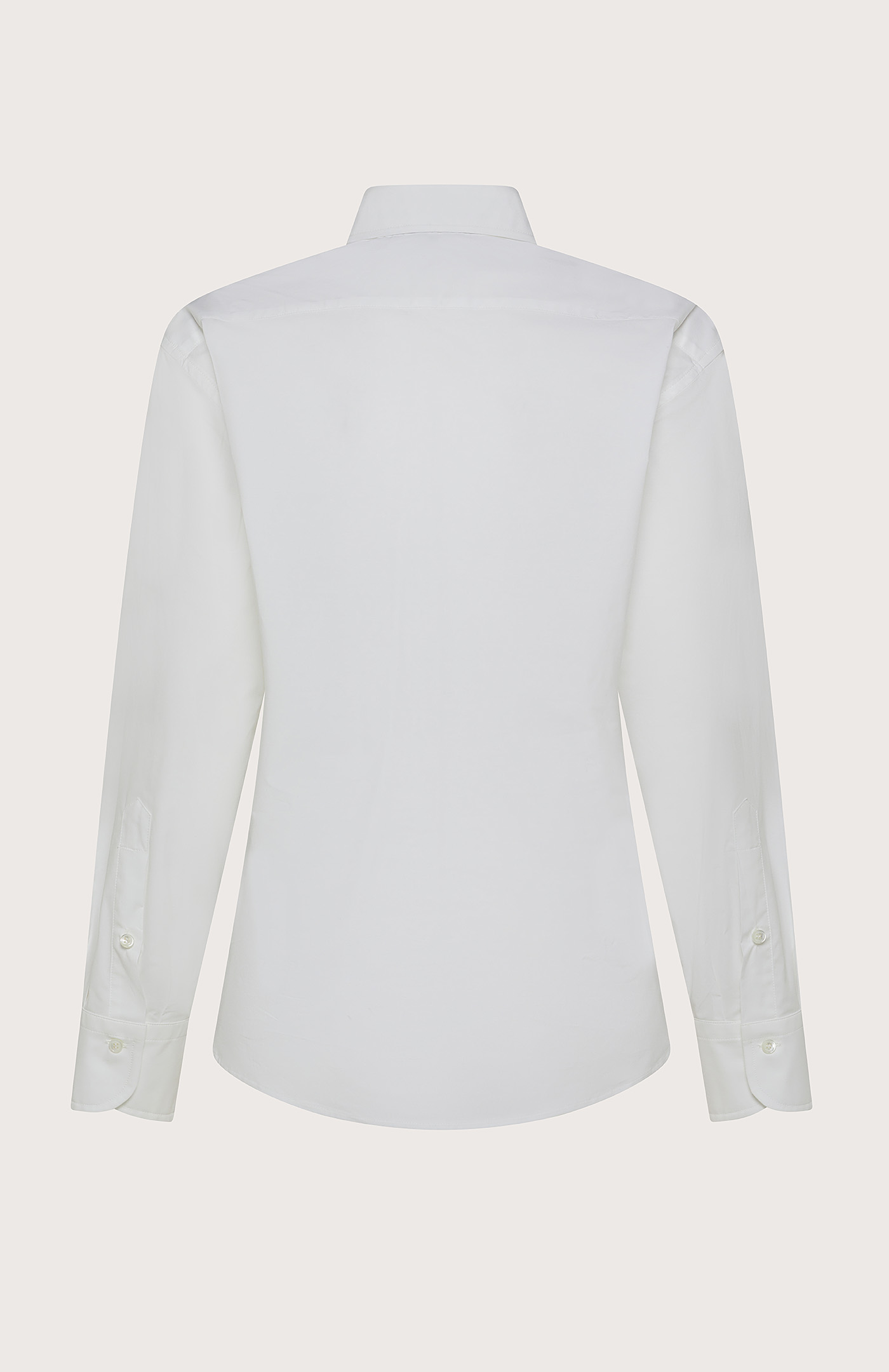 Blúza bianco popeline stretch unito – Obrázok 3