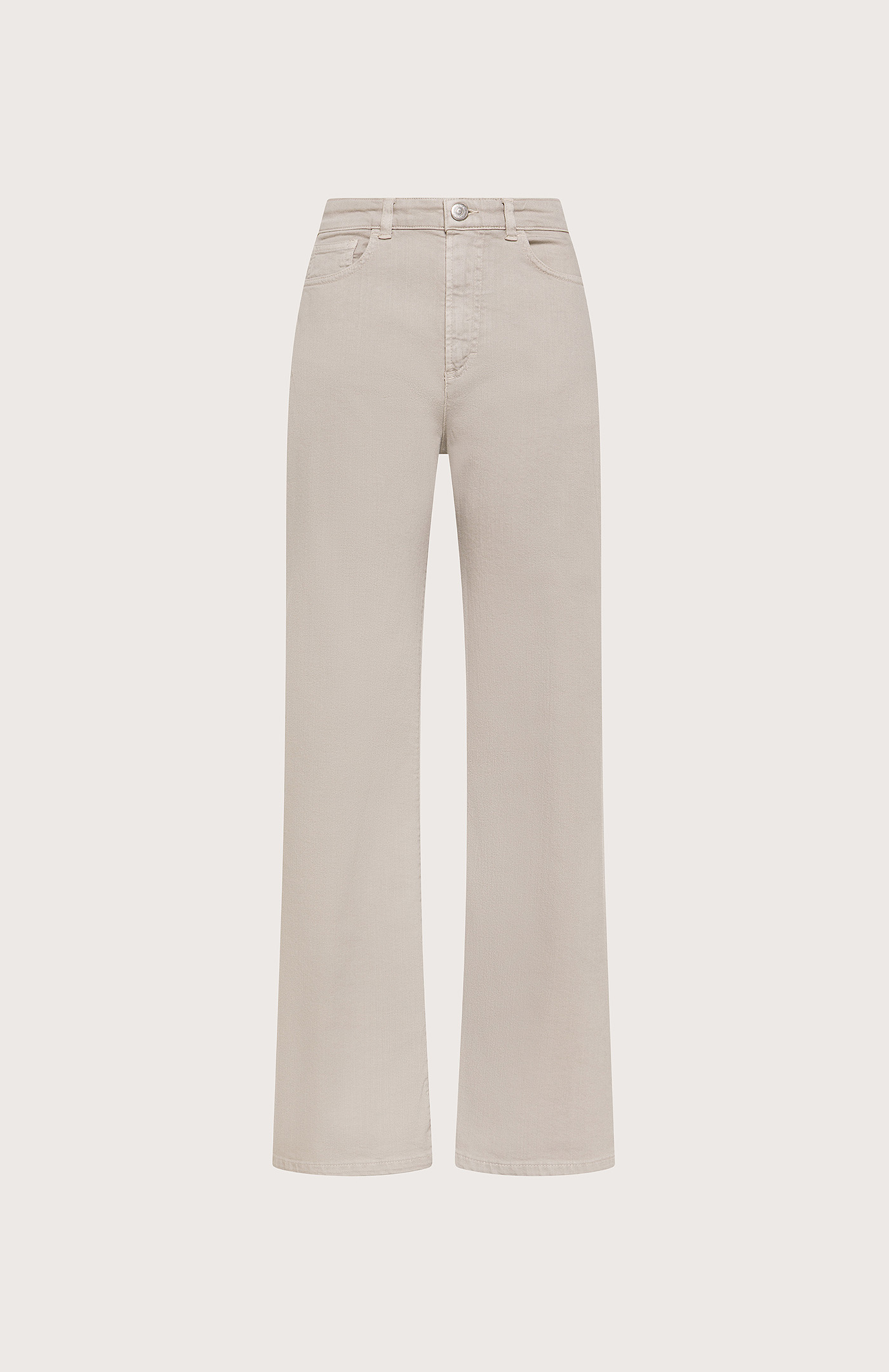 Nohavice beige bull cotone fiammato stretch tinto capo