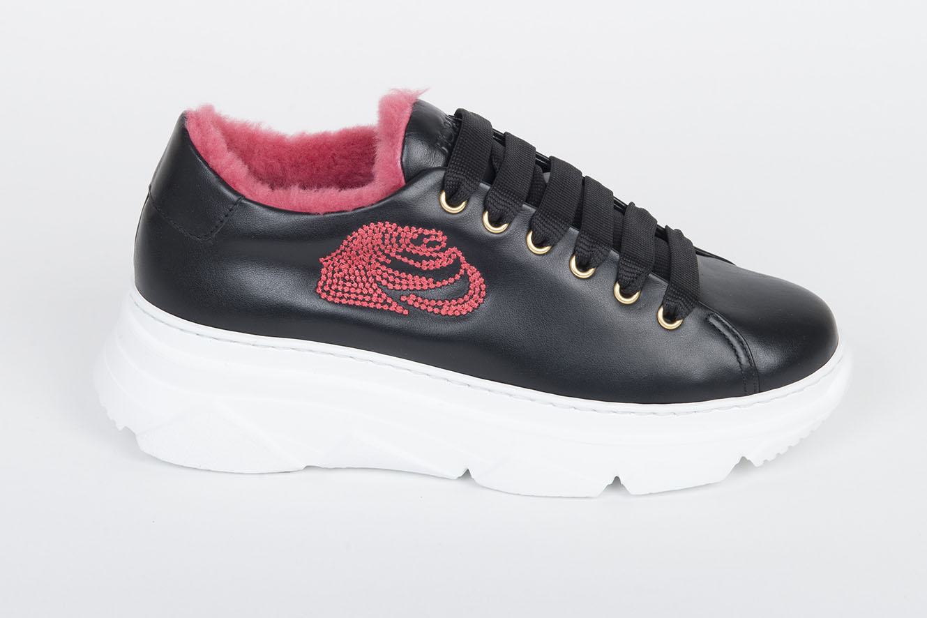 Tenisky zateplené mont.fuxia 