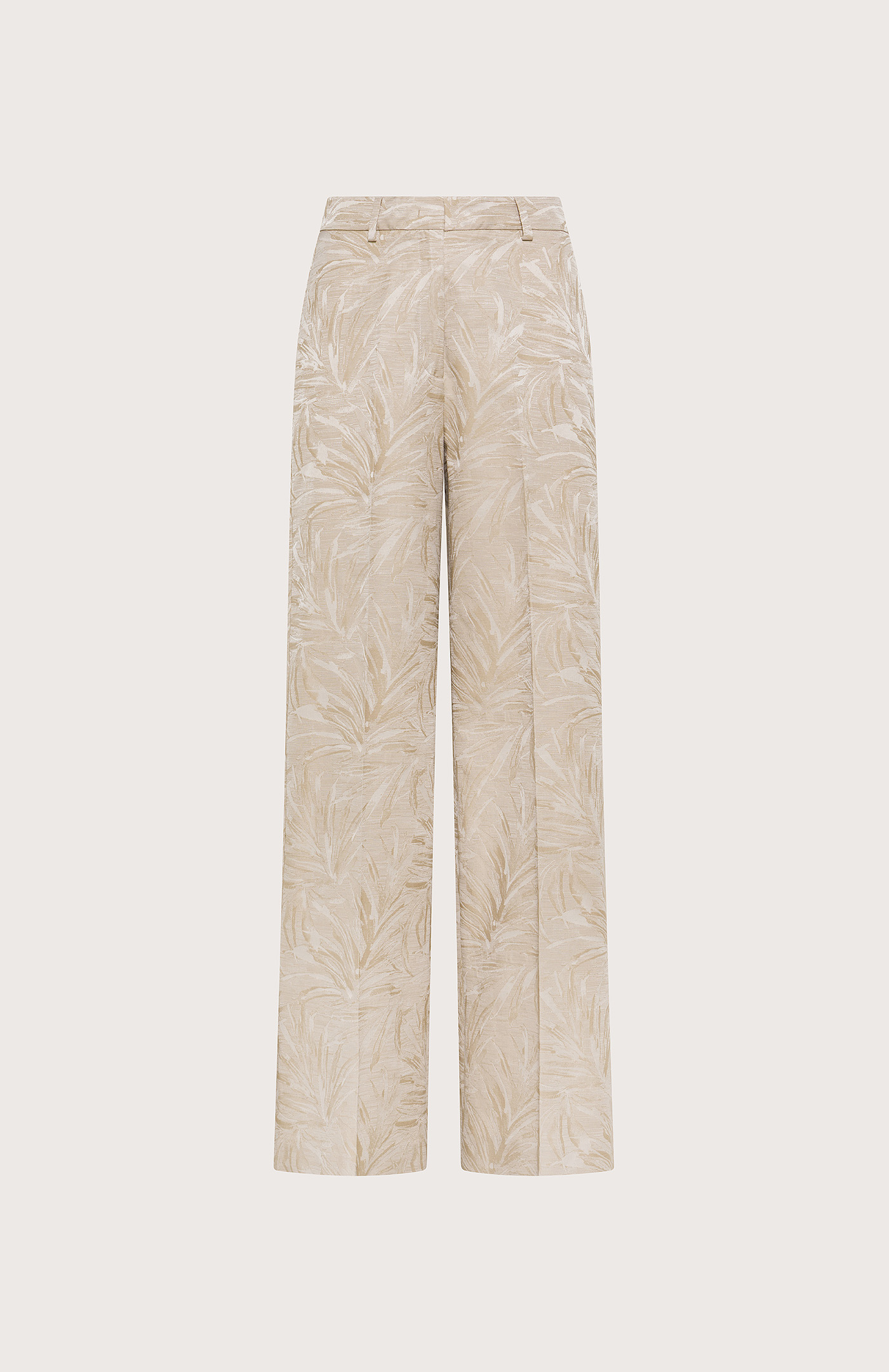 Nohavice beige jacquard a rilievo dis. palmeto