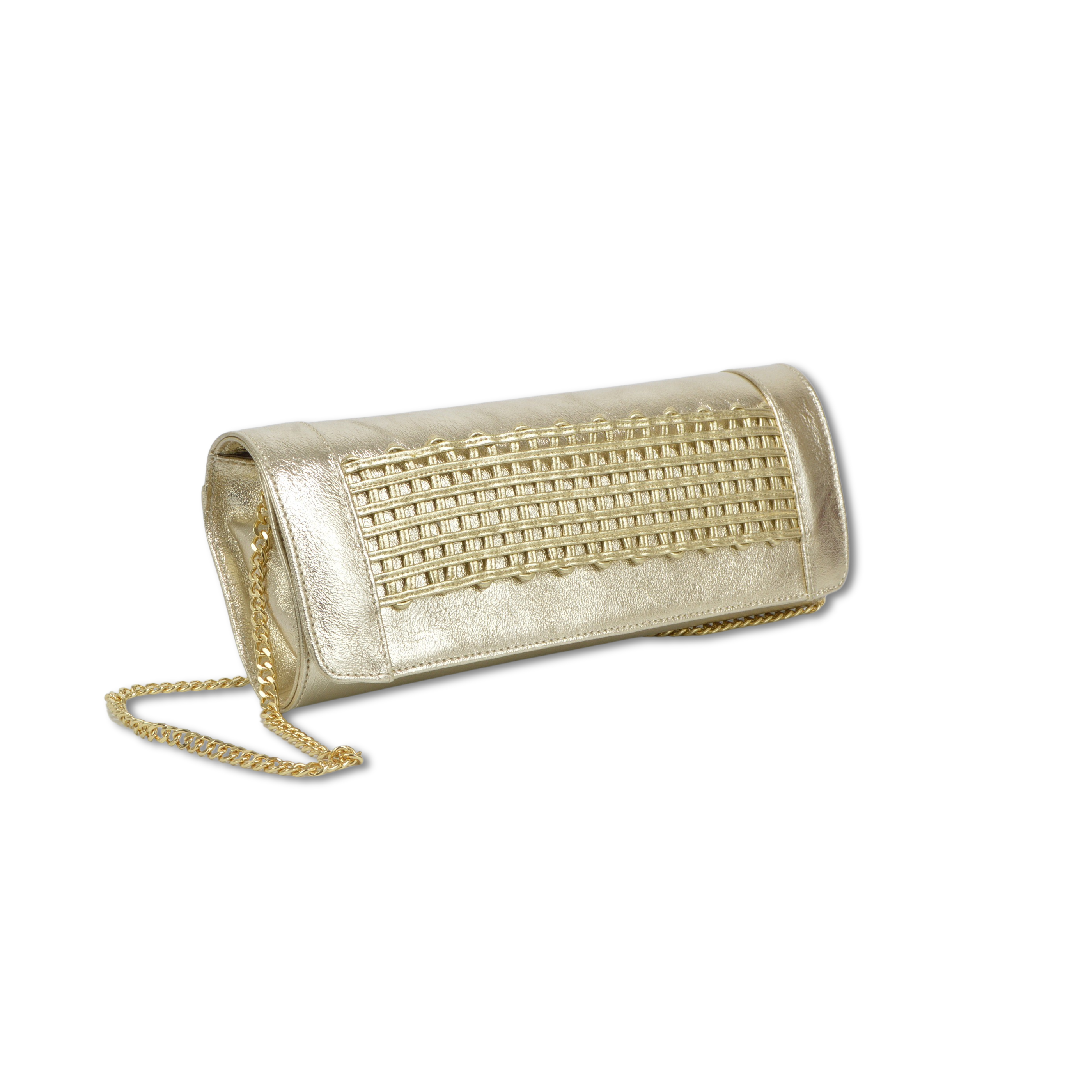 Kabelka velvet met.platino-lame platino