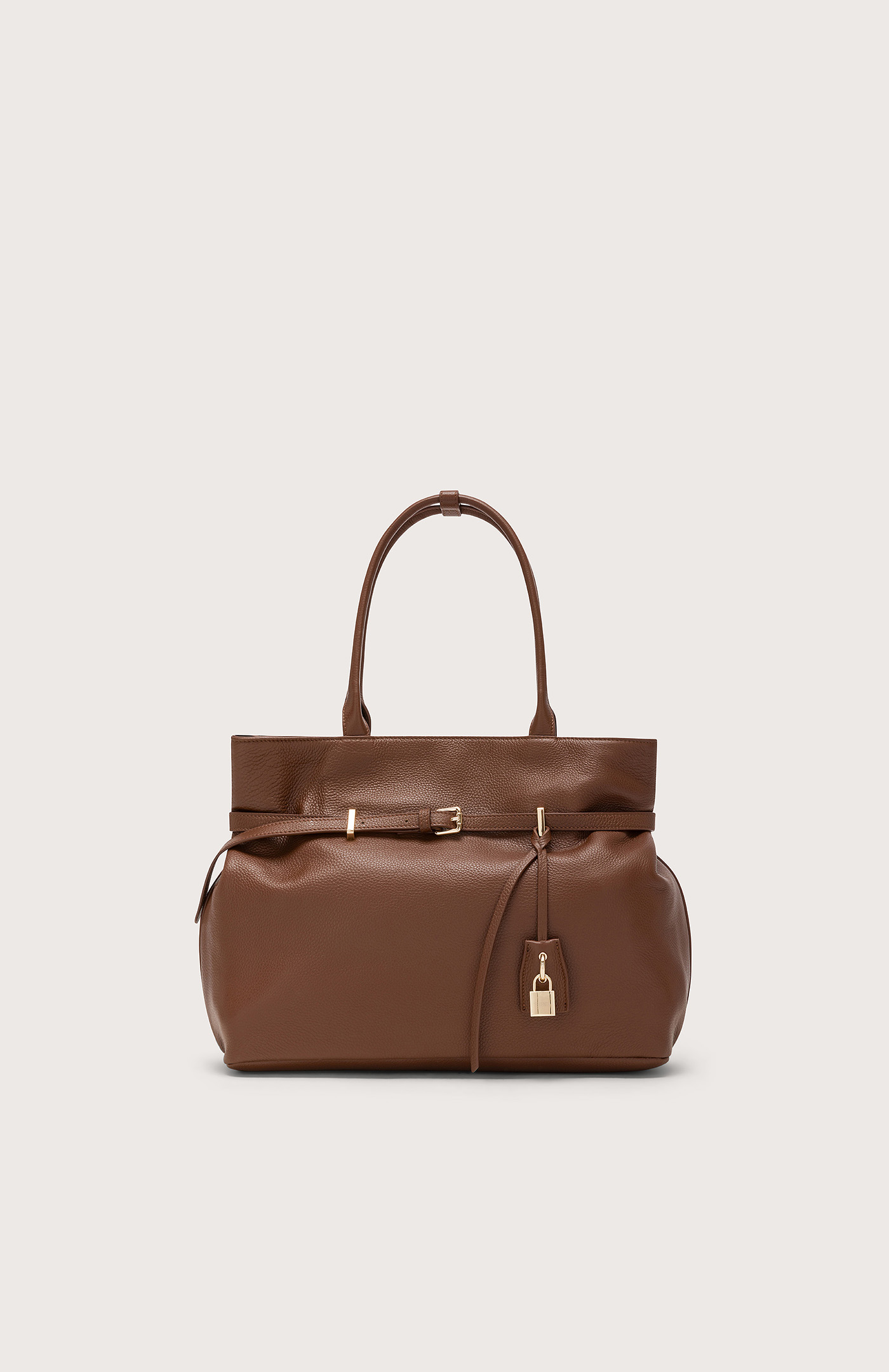 Kabelka marrone pelle martellata