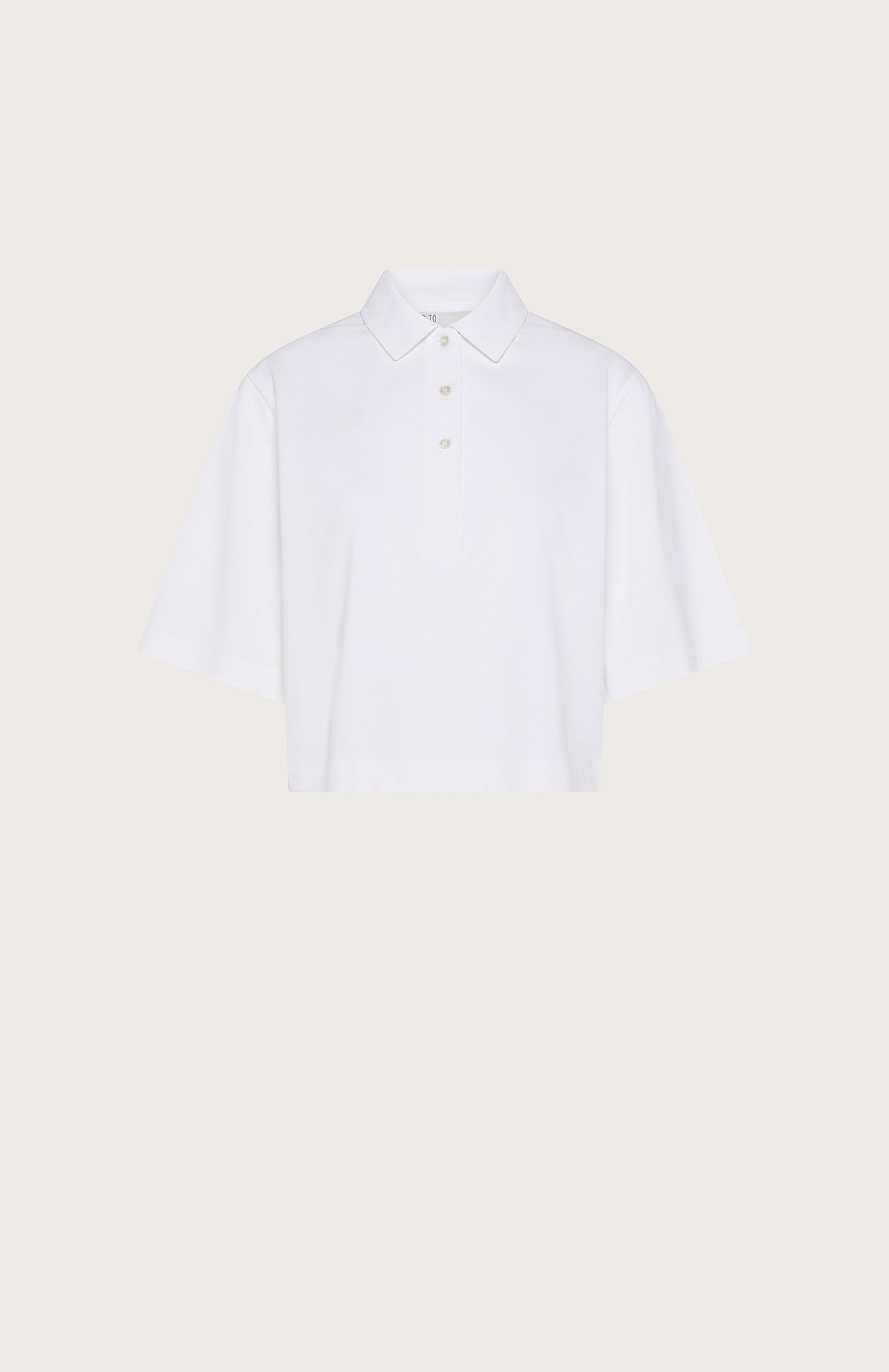 Top bianco piquet cotone 