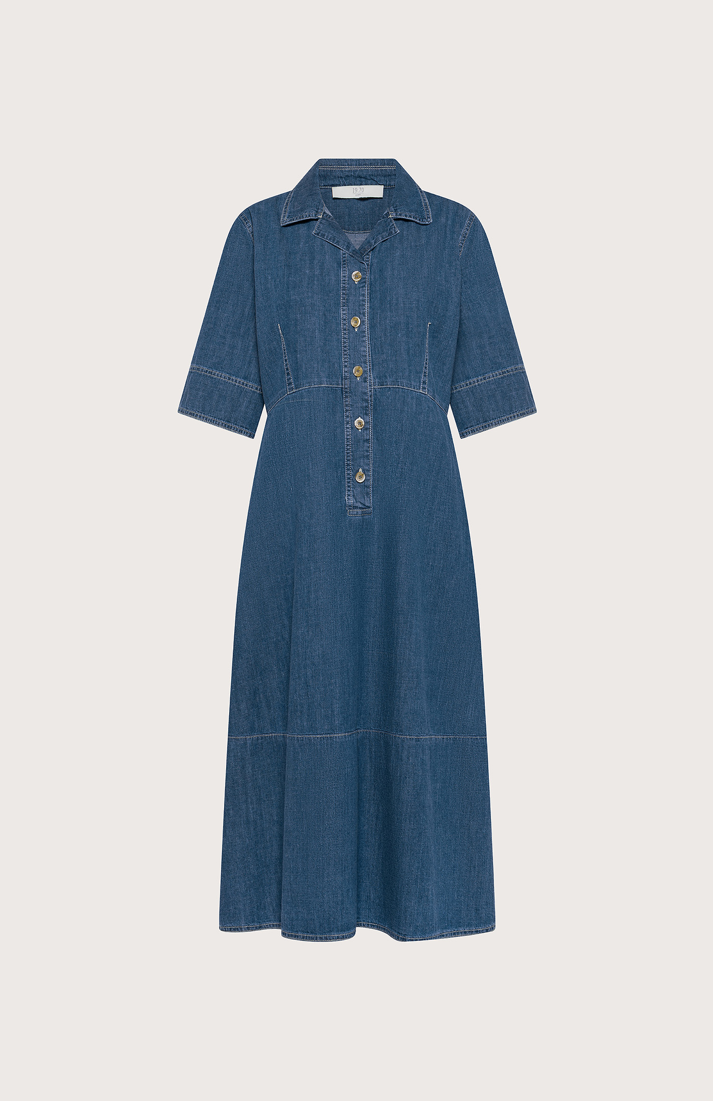 Šaty azzurro denim leggero washed