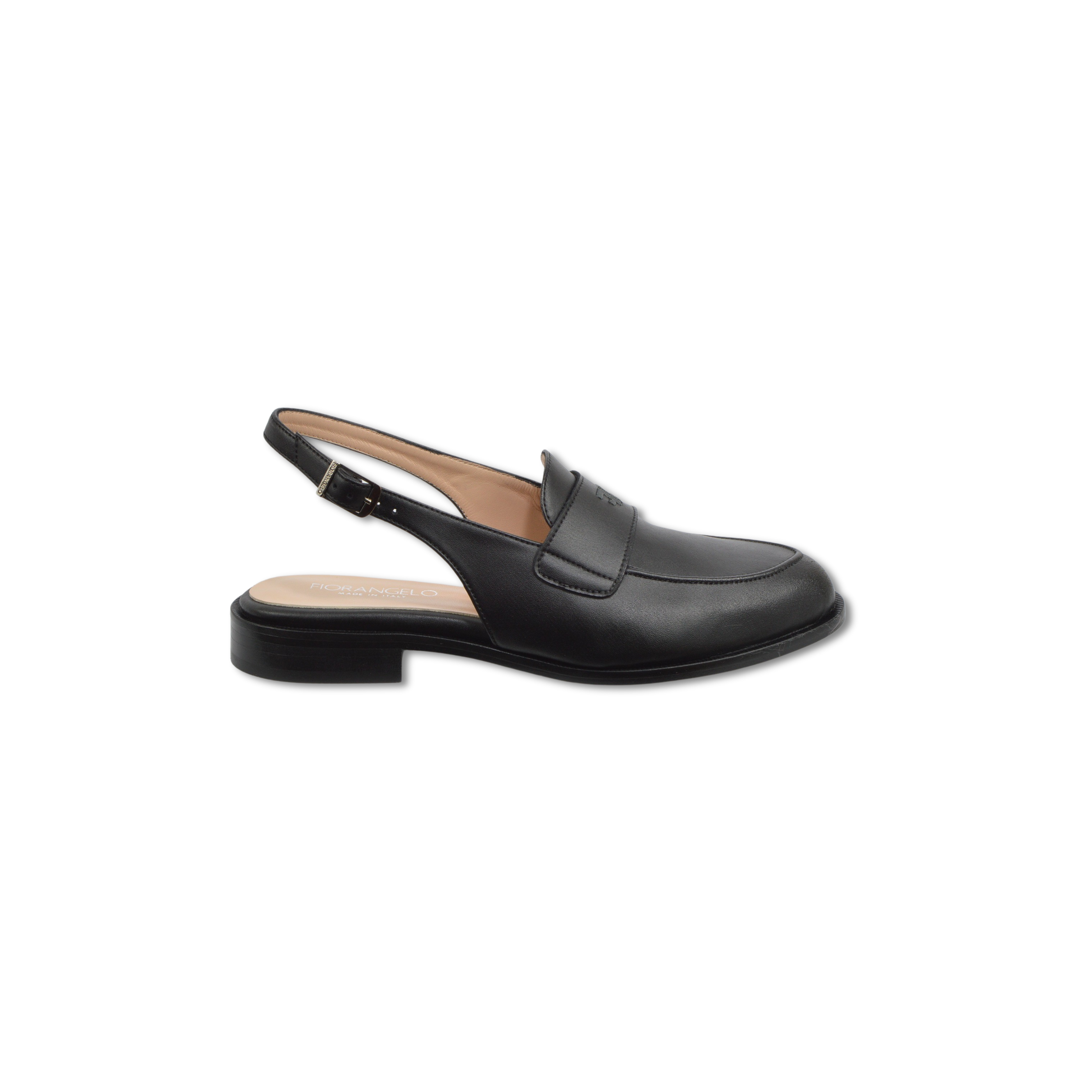 topánky s otvorenou pätou vitello nero