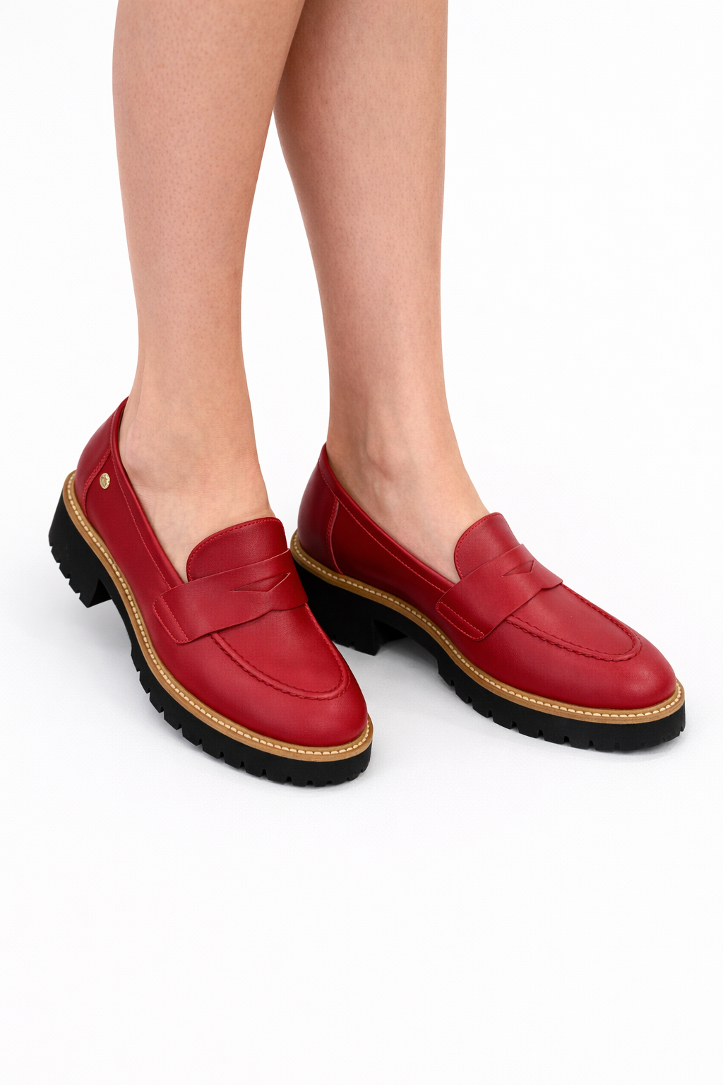 Mokasíny vitello rosso goji