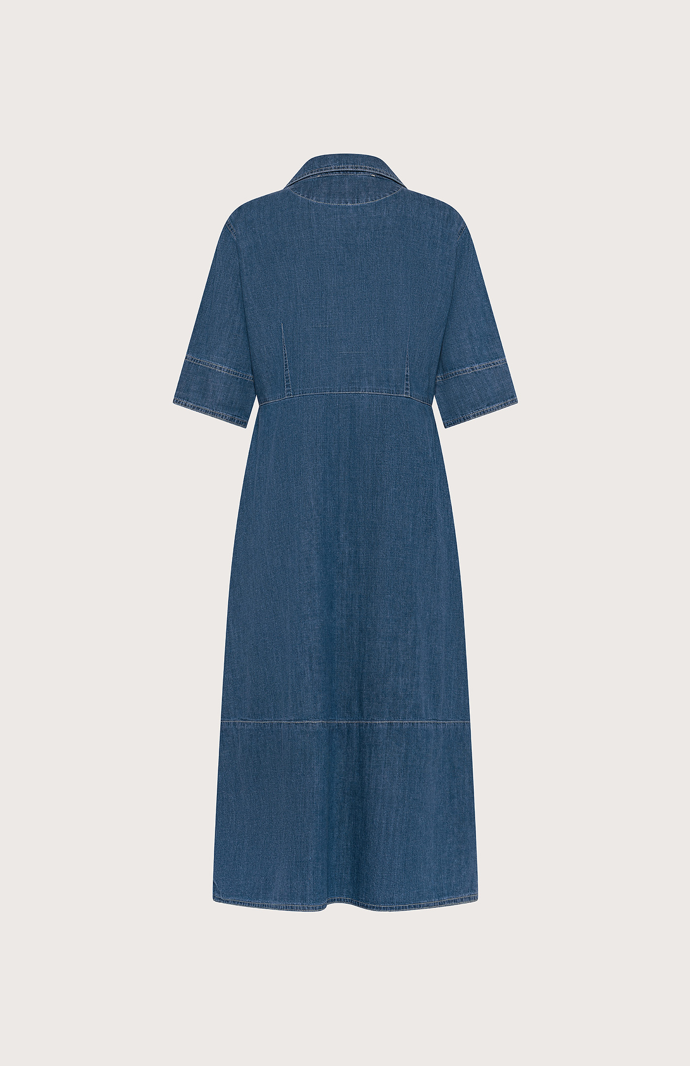 Šaty azzurro denim leggero washed – Obrázok 2