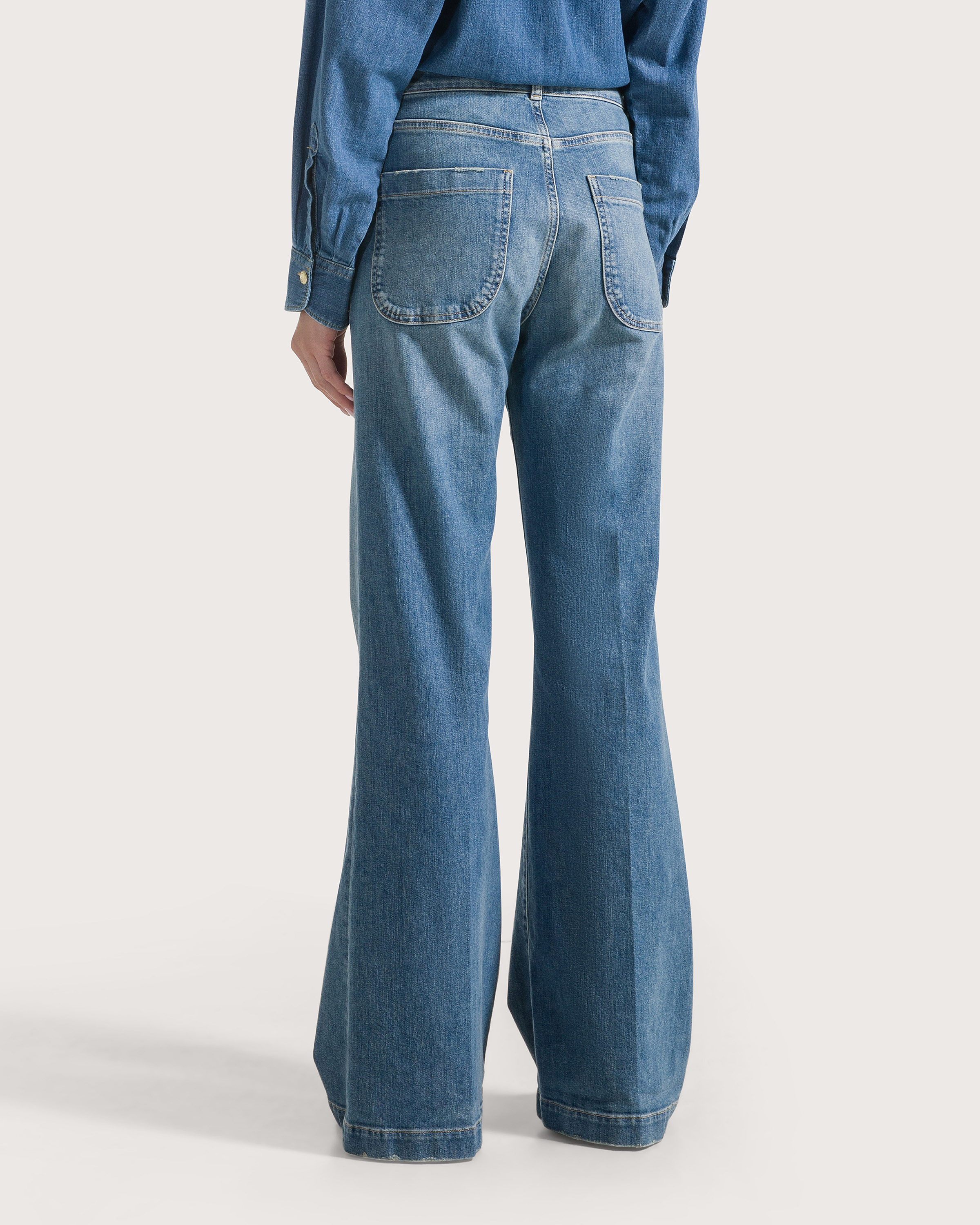 Nohavice denim indaco denim blu stretch lavaggi vari – Obrázok 4