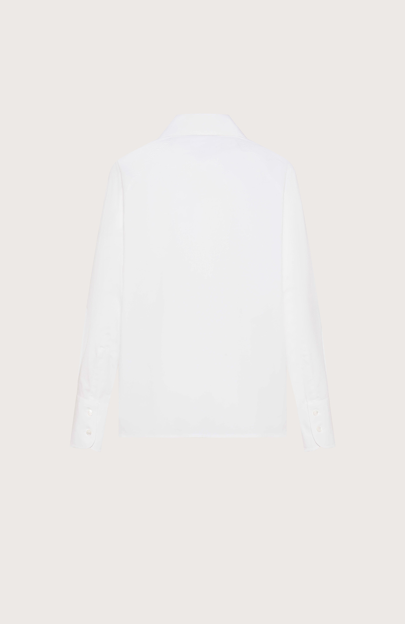 Blúza bianco popeline fine cotone stretch – Obrázok 2