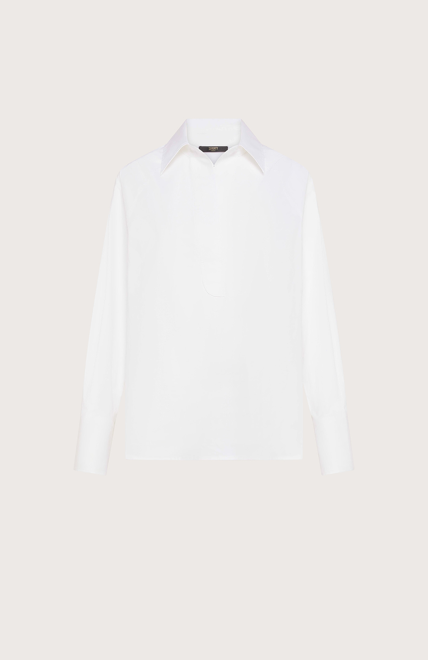 Blúza bianco popeline fine cotone stretch