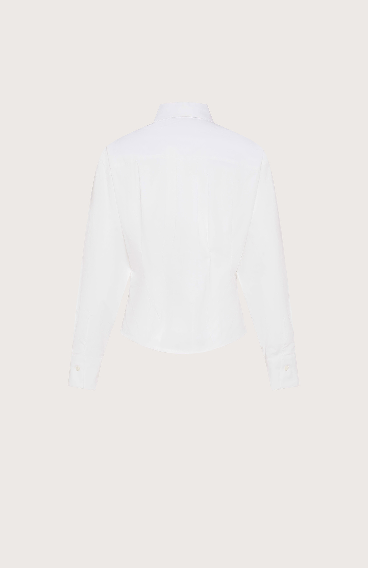 Blúza bianco popeline fine cotone stretch – Obrázok 2