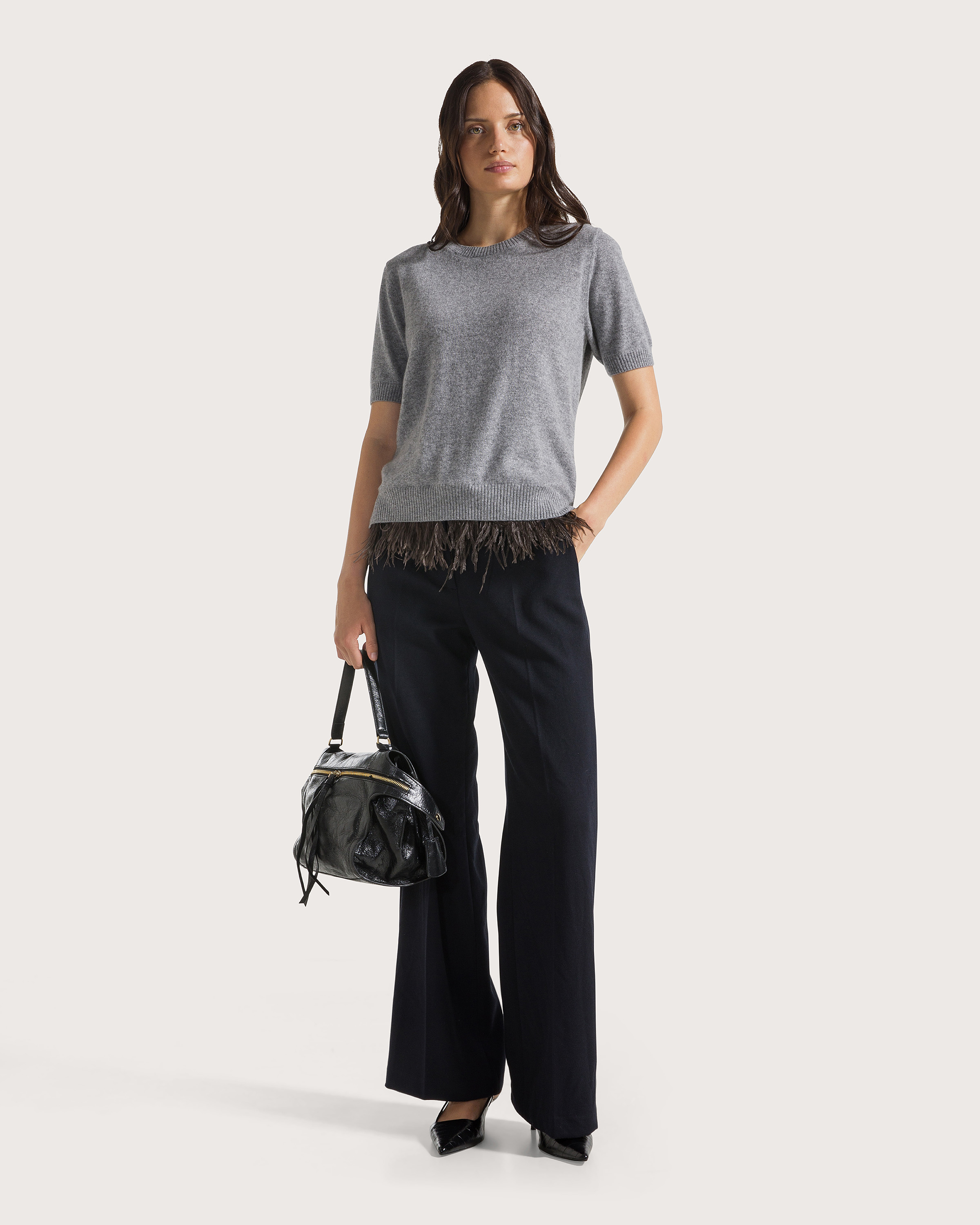 Top grigio chiaro cashmere finezze varie – Obrázok 6
