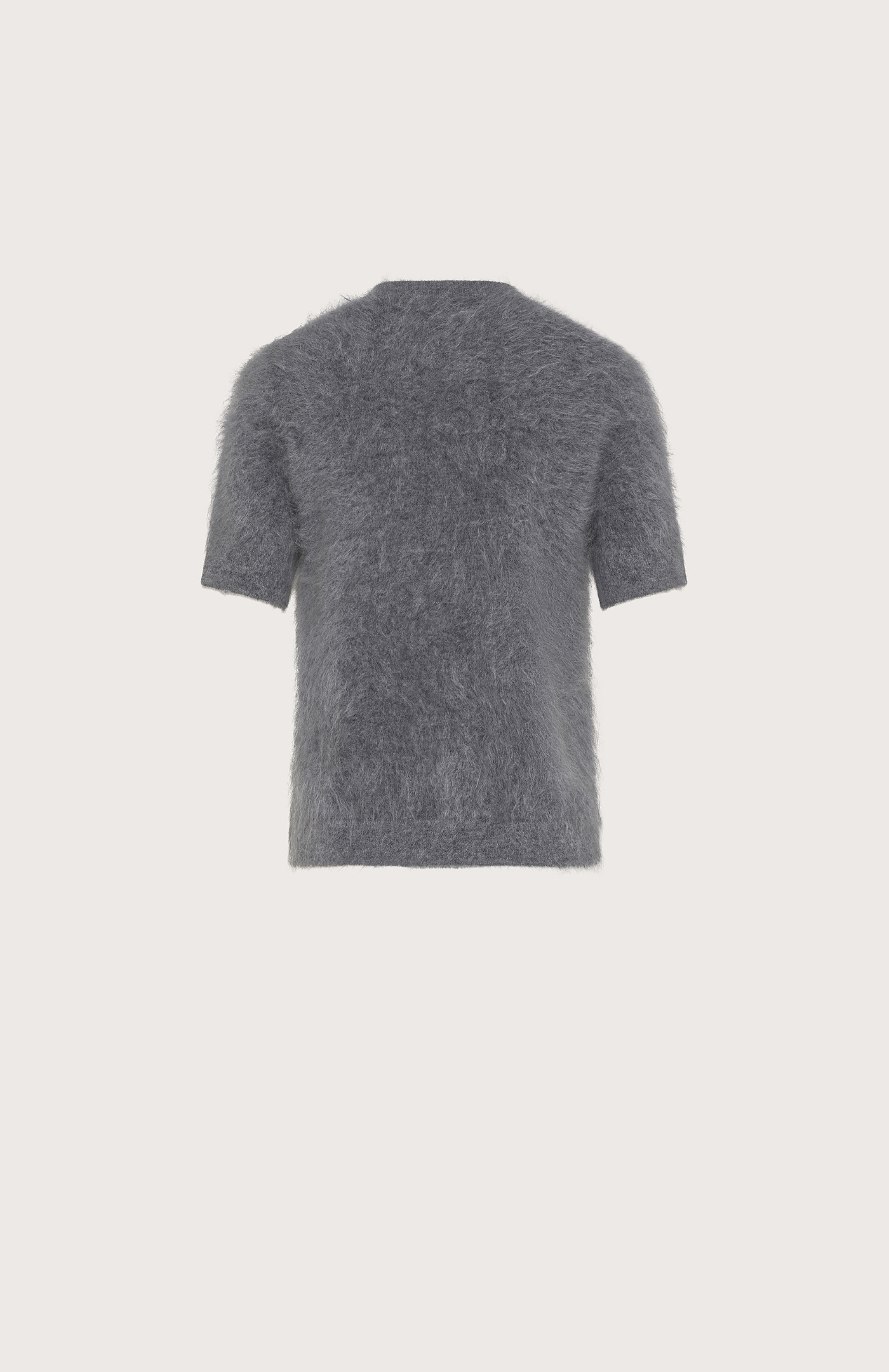 Sveter grigio chiaro pelosetto in cashmere – Obrázok 2