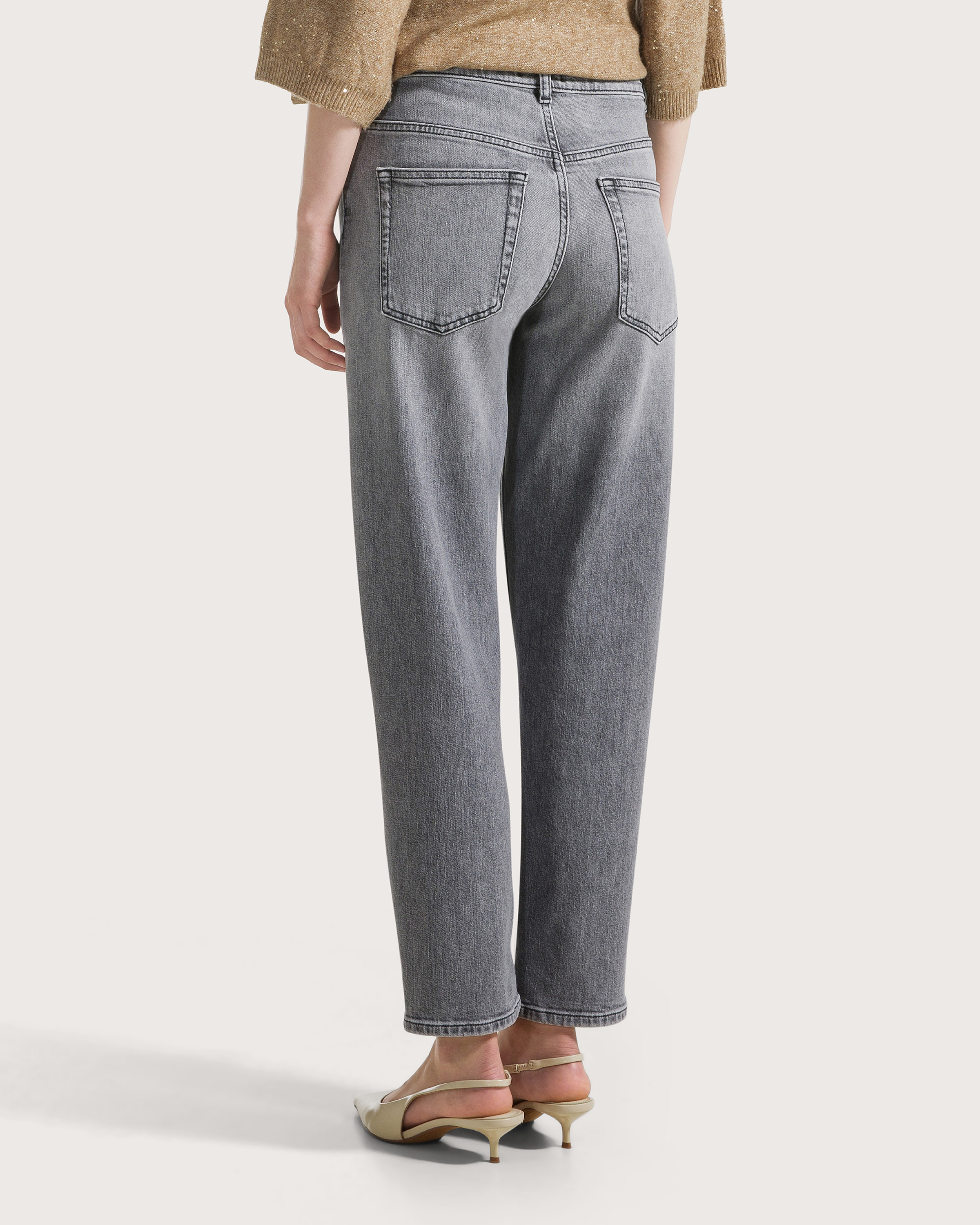 Nohavice denim grigio stretch ardesia – Obrázok 5