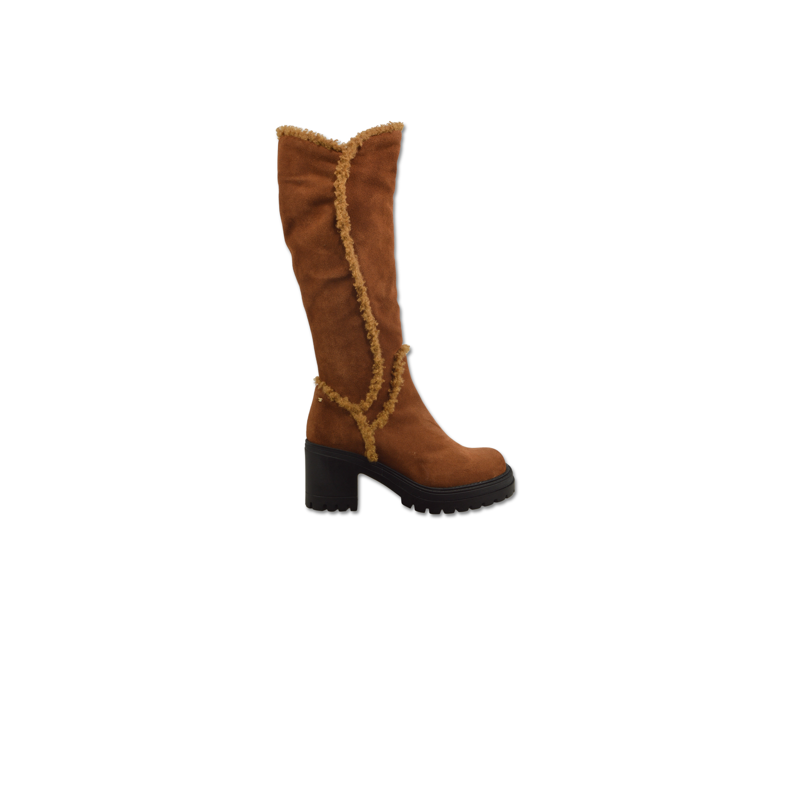 Čižmy velour marrone tess.milos camel